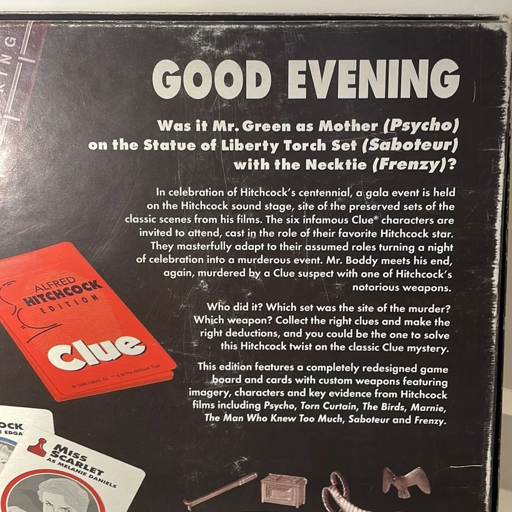 Alfred Hitchcock Clue game - Picture 9 of 9